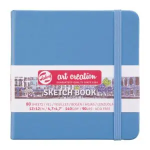 Talens Sketchbook Art Creation 12Χ12εκ. 140gr Γαλάζιο