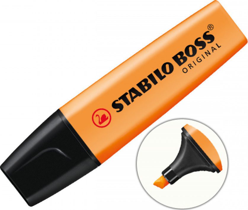 Μαρκαδόρος Stabilo Boss Original 5mm Orange (70/54)