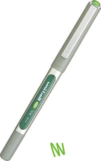 Στυλό Uni-Ball Eye Fine UB-157 Rollerball 0.7mm Πράσινο