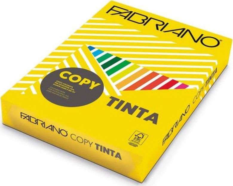 Χαρτί Φωτοτυπικό Fabriano Χρωματιστό Α4 200gr Giallo (100φ)