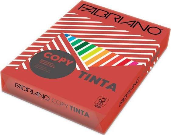Χαρτί Φωτοτυπικό Fabriano Χρωματιστό Α4 200gr Rosso (100φ)
