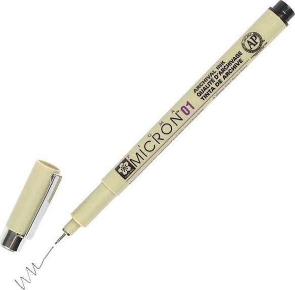 Μαρκαδόρος Sakura Pigma Micron 01 - 0.25mm Μαύρο