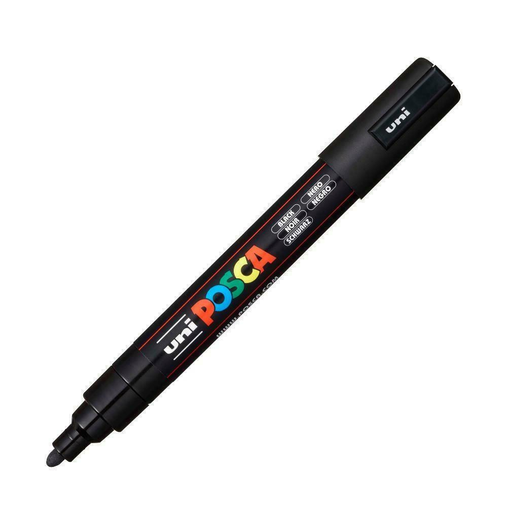 Μαρκαδόρος Uni Posca PC-5M Black 2.5mm