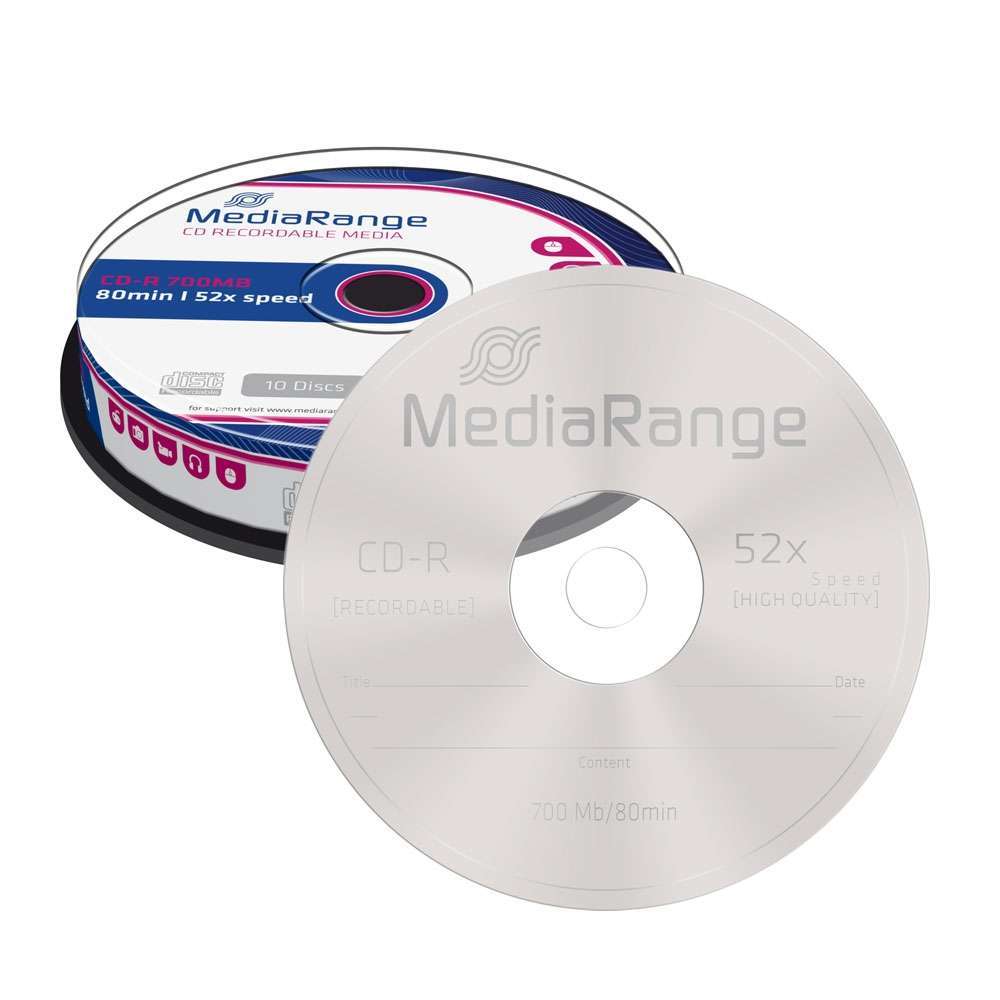 MediaRange CD-R 80' 700MB 52x Cake Box x 10 (MR214) - Image 2