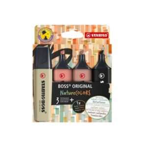Μαρκαδόροι Stabilo Boss Set/4Τεμ Nature 70/4-2-3