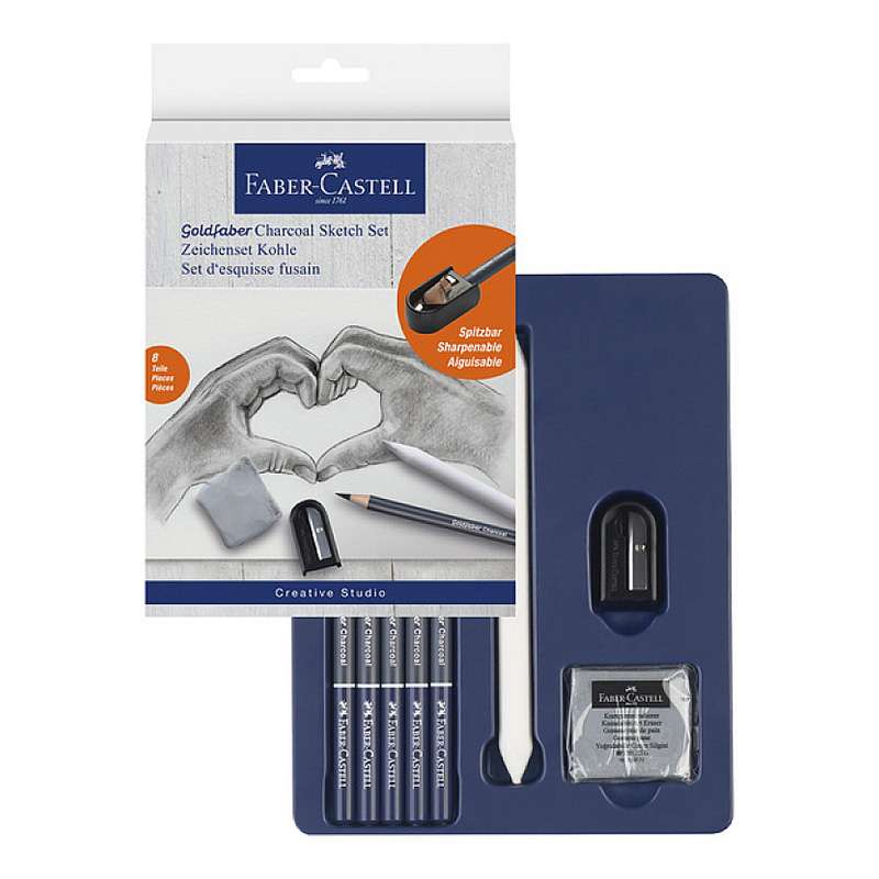 Σετ Faber Castell 114006 Gold Charcoal Sketch Σετ 8 Tεμ.