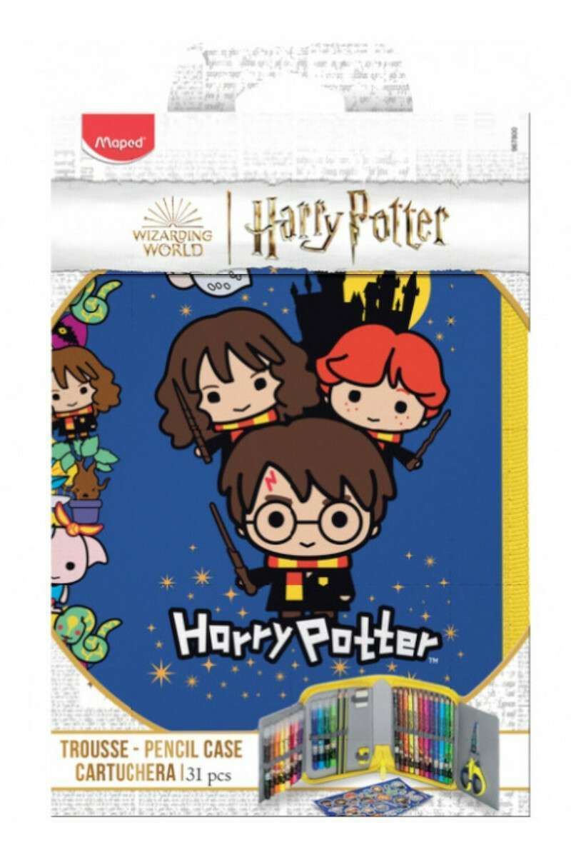 Κασετίνα Γεμάτη 2 Zip Harry Potter Maped 31τεμ.