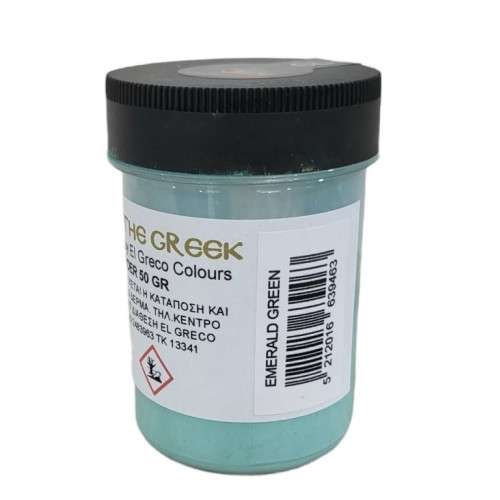 Σκόνη αγιογραφίας El Greco Emerald Green 50gr