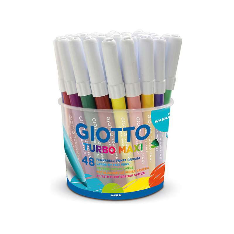 Μαρκαδόροι Giotto Turbo Maxi 48τεμ.