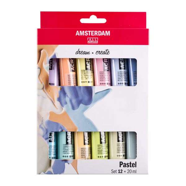 Ακρυλικά Royal Talens Amsterdam 20ml 12τεμ Pastel