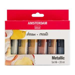 Σετ Ακρυλικά Amsterdam Royal Talens 6x20ml Metallic