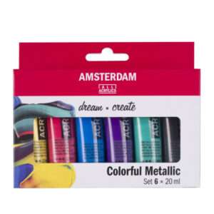 Σετ Ακρυλικά Amsterdam Royal Talens 6x20ml Colorful Metallics