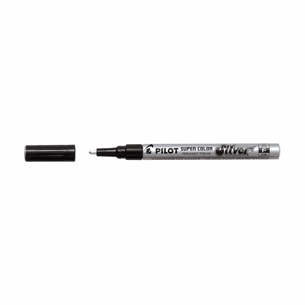 Μαρκαδόρος Super Color Pilot 3mm Fine Ασημί
