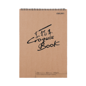 Μπλοκ Σχεδίου Α4 Deli Σπιράλ 60Φ A4 21x29.7cm 160gr