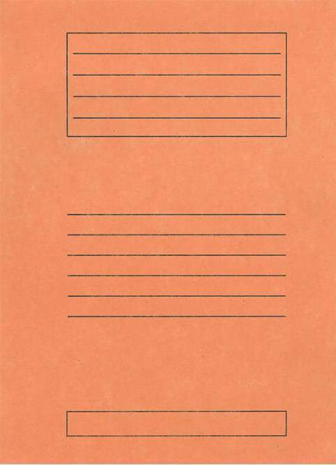 Ντοσιέ Μανίλα Αυτιά 26x35cm Πορτοκαλί