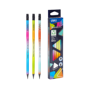 Μολύβι Τριγωνικό Deli Με Γόμα HB Wood-Free Enovation