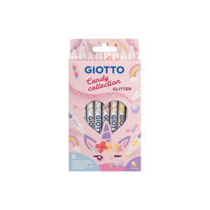 Μαρκαδόροι Giotto Blister 8 Χρώματα Glitter Candy