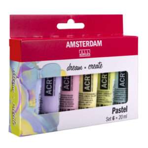 Σετ Ακρυλικά Amsterdam 6x20ml Pastel