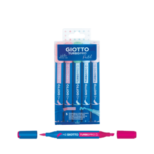 Μαρκαδόροι Giotto Διπλή Μύτη Turbo Pro Candy Παστέλ 5τεμ.