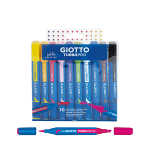 Μαρκαδόροι Giotto Διπλή Μύτη Turbo Pro Candy 10τεμ.