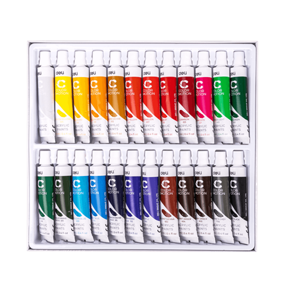 Ακρυλικά Deli Color Emotion 24τεμ x 12ml - Image 2