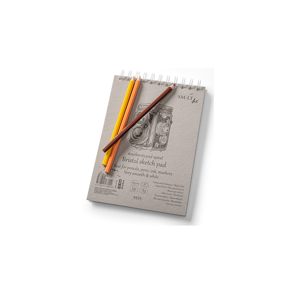 Μπλοκ Σχεδίου SMLT Art Bristol 30 Φύλλα Α5 185gsm - Image 2