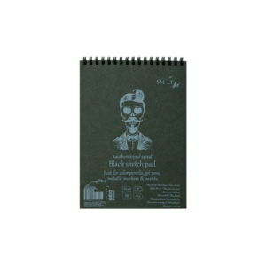 Μπλοκ Σχεδίου SMLT Art Σπιράλ 20 Φύλλα Α5 165gsm Μαύρο