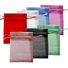 Πουγκιά Οργάντζας 9x12.5εκ Σετ 10 τεμ. (Διάφορα Χρώματα)