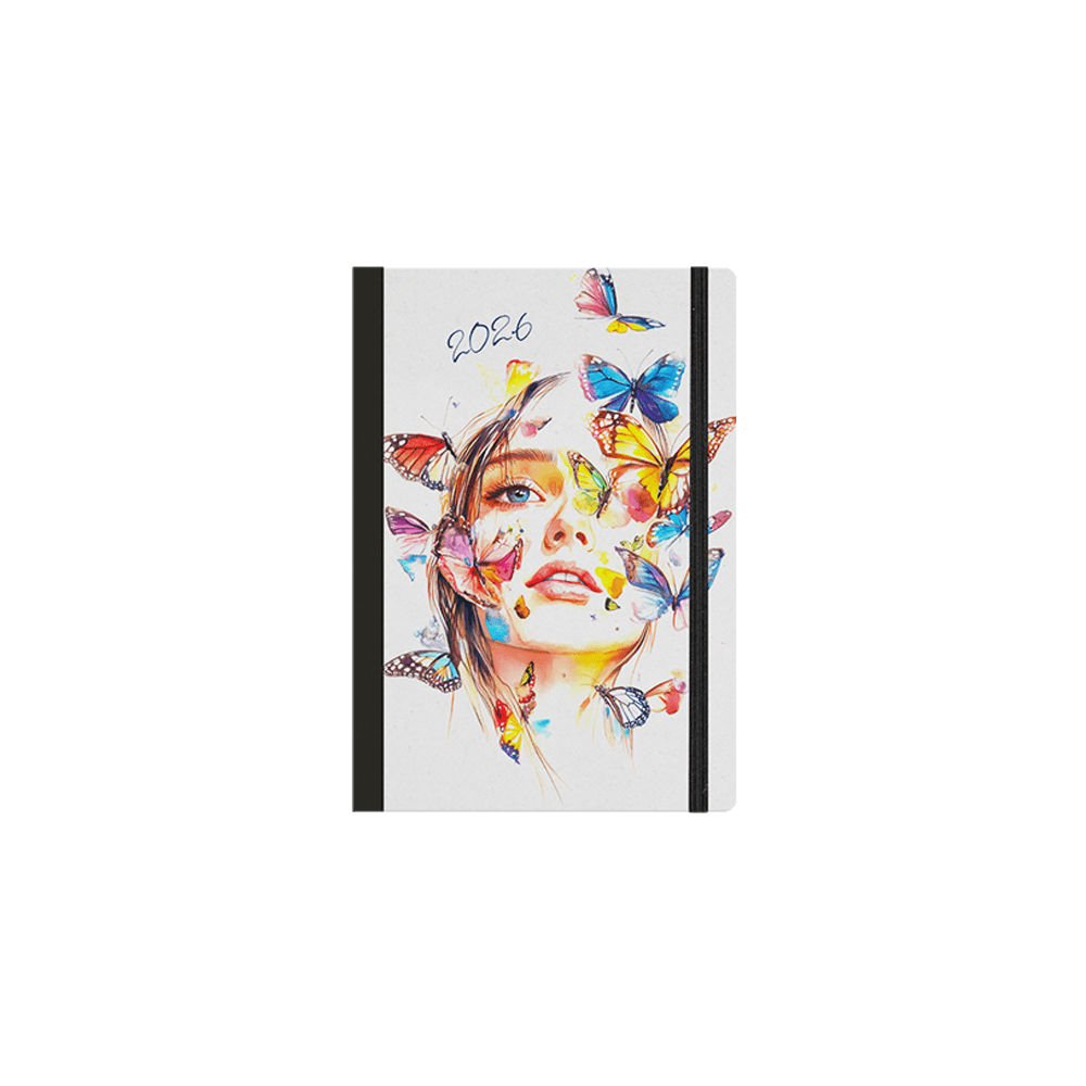 Ημερολόγιο Ημερήσιο Με Λάστιχο 14x21cm Fancy #2 2026