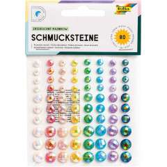 Πέρλες Στρασάκια Iridescent Rainbow Αυτοκόλλητα 80τεμ