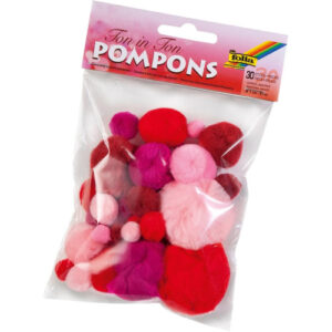 Πομ πομ Folia Κόκκινο 30τεμ