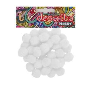 Πομ Πομ Λευκό 25mm 50 τεμ.