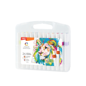 Μαρκαδόροι Ακρυλικοί Deli 24 Χρώματα Color Emotion