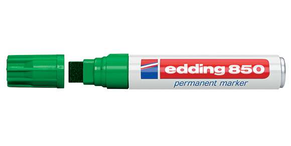 Μαρκαδόρος Ανεξίτηλος 5-15mm Edding 850 Πράσινο