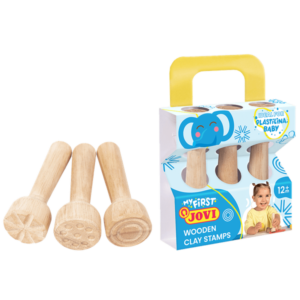 Σφραγίδα Πηλού/Πλαστελίνης Ξύλινη 3 Σχέδια