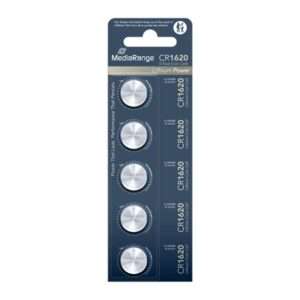Μπαταρία Λιθίου MediaRange Coin Cells CR1620 3V (5 Pack)
