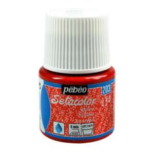 Χρώμα Υφάσματος Pebeo Setacolor Light Glitter Ruby 45ml
