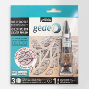 Σετ Επιχρύσωσης 3D Effect Ασημένια Φύλλα Gedeo Pebeo