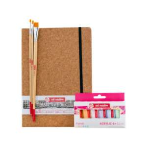 Σετ Sketchbook Ακρυλικά Pastel 12ml & Πινέλα Art Creation