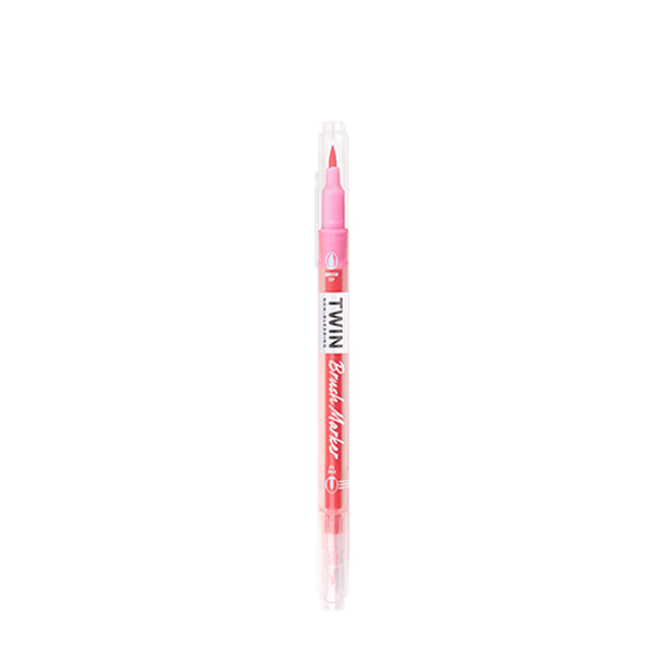 Μαρκαδόρος Διπλός Writech Σχεδίου 0.4mm & Brush Ανοιχτό Ροζ