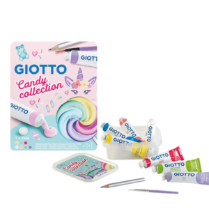 Τέμπερες Giotto 7 Χρώματα 21ml Με Μολύβι & Πινέλο Candy
