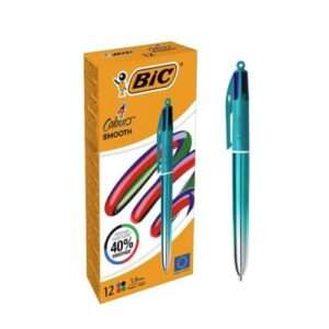 Στυλό BIC 4 Χρωμάτων Smooth Τυρκουάζ 1.0mm