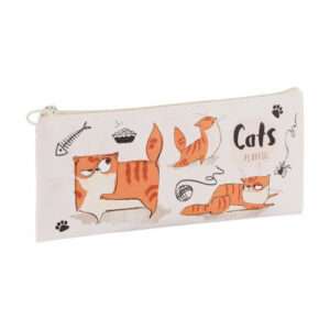 Κασετίνα Meshu Cats 20x10cm Eco Leather