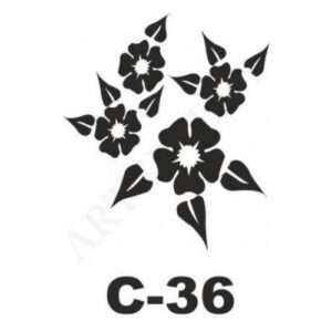 Στένσιλ 15x20εκ. Artebella Λουλούδια #2