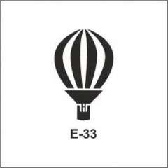 Στένσιλ 10x10εκ. Artebella αερόστατο