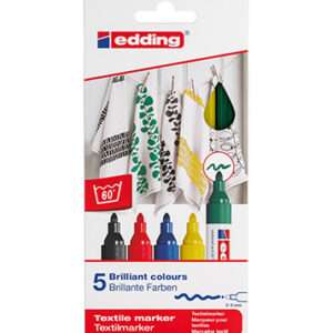 Μαρκαδόροι Υφάσματος Edding 4500 Basic 2-3mm 5τεμ.