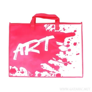 Τσάντα Σχεδίου Art Pink Αδιάβροχη Με Φερμουάρ 34x47.5cm