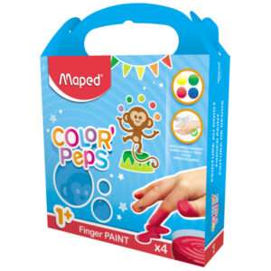 Δακτυλομπογιές Maped Σε Βαζάκι 80gr X 4τεμ.