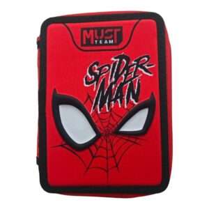 Κασετίνα Διπλή Γεμάτη Spiderman Red Must Team