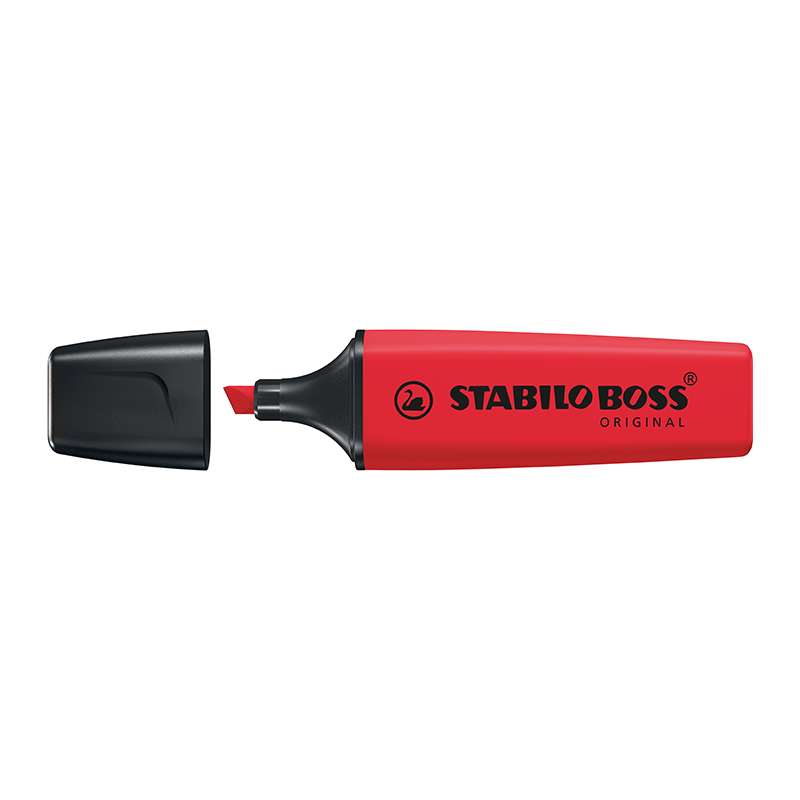 Μαρκαδόρος Stabilo Boss Original Real Red 5mm (70/48)
